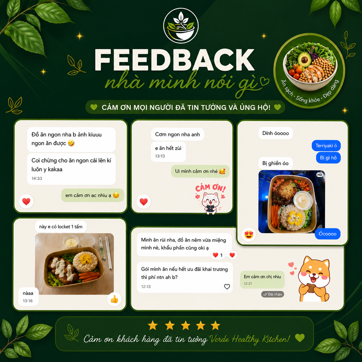 Những lời khen từ khách hàng thân thiết của VERDE